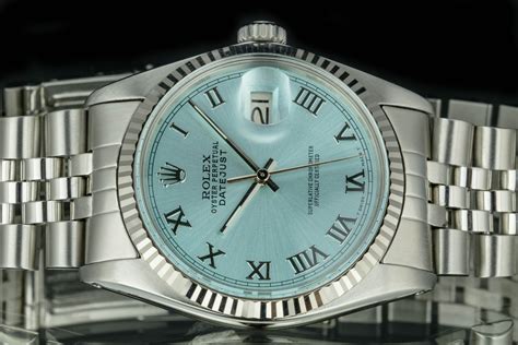 rolex date just ice blue